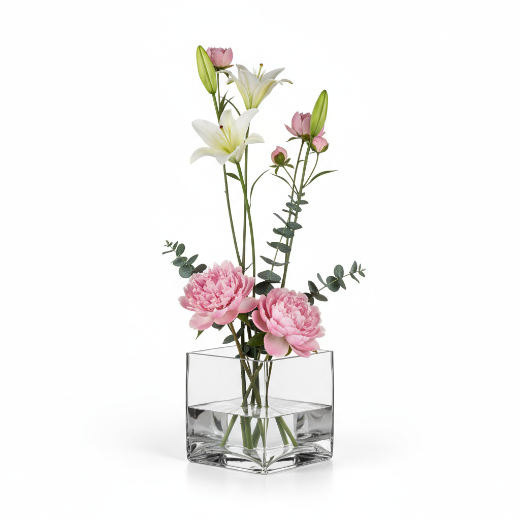 Bria Square Glass Vase