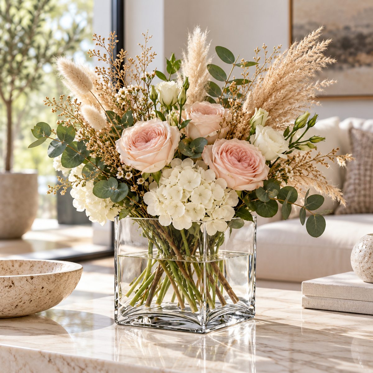 Bria Square Glass Vase