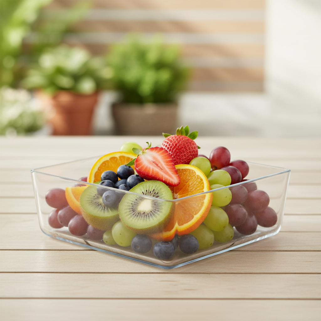 Cadenza Clear Glass Square Vase