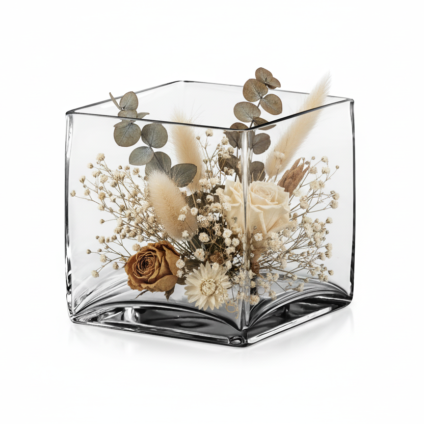 Bria Square Glass Vase