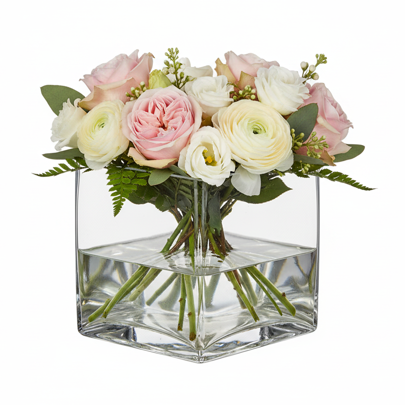 Bria Square Glass Vase
