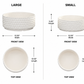Stelle Textured Ceramic Bowl Planter Set (Set of 2)