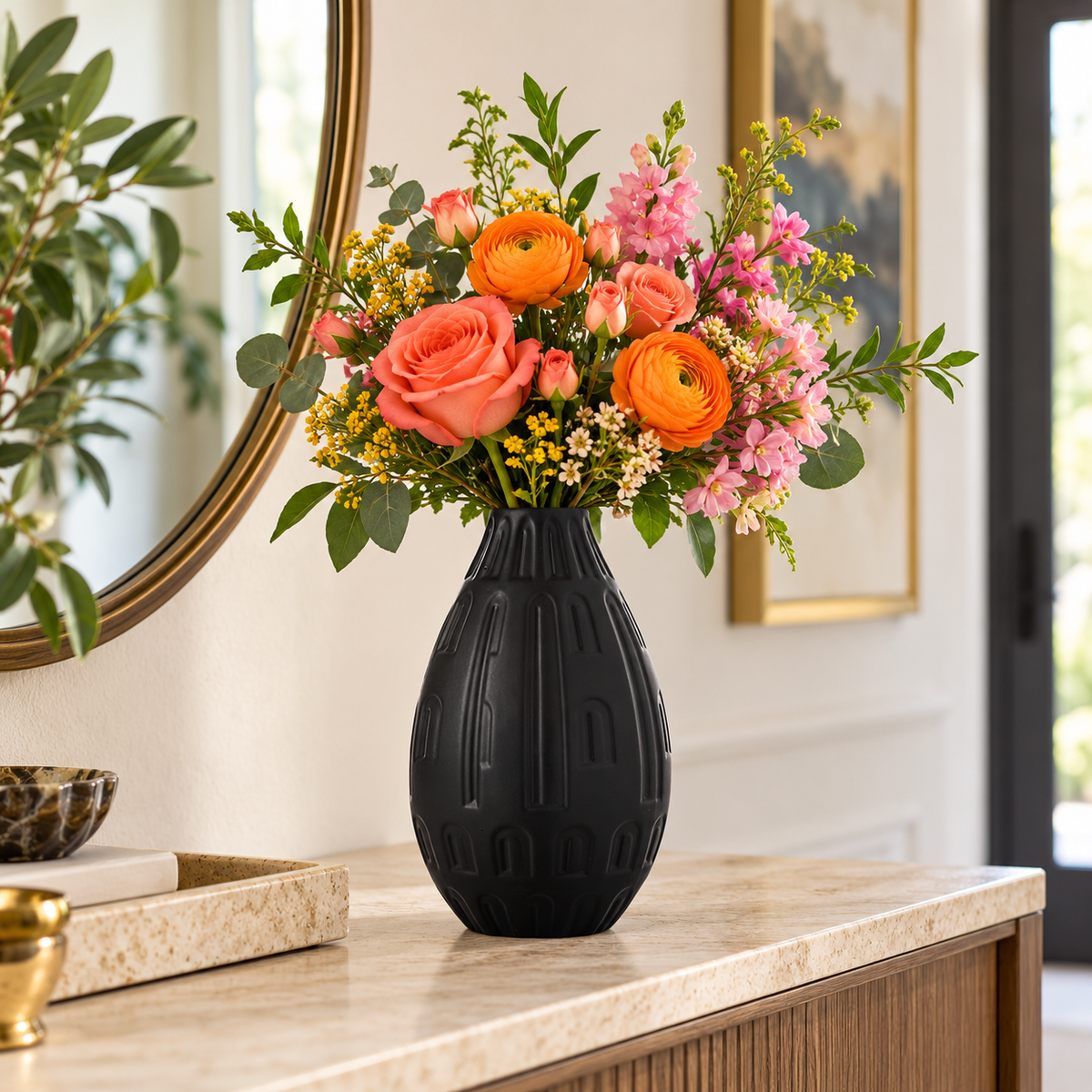 Twyla Bellied Ceramic Vase