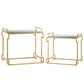 Lexi Metal Rectangular Nesting Accent Table Set (Set of 2)