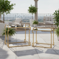 Lexi Metal Rectangular Nesting Accent Table Set (Set of 2)