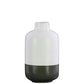 Bray Ceramic Round Bottle Vase with Banded Rim Base