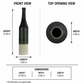 Zeliha Ceramic Bottle Vase with Combed Design