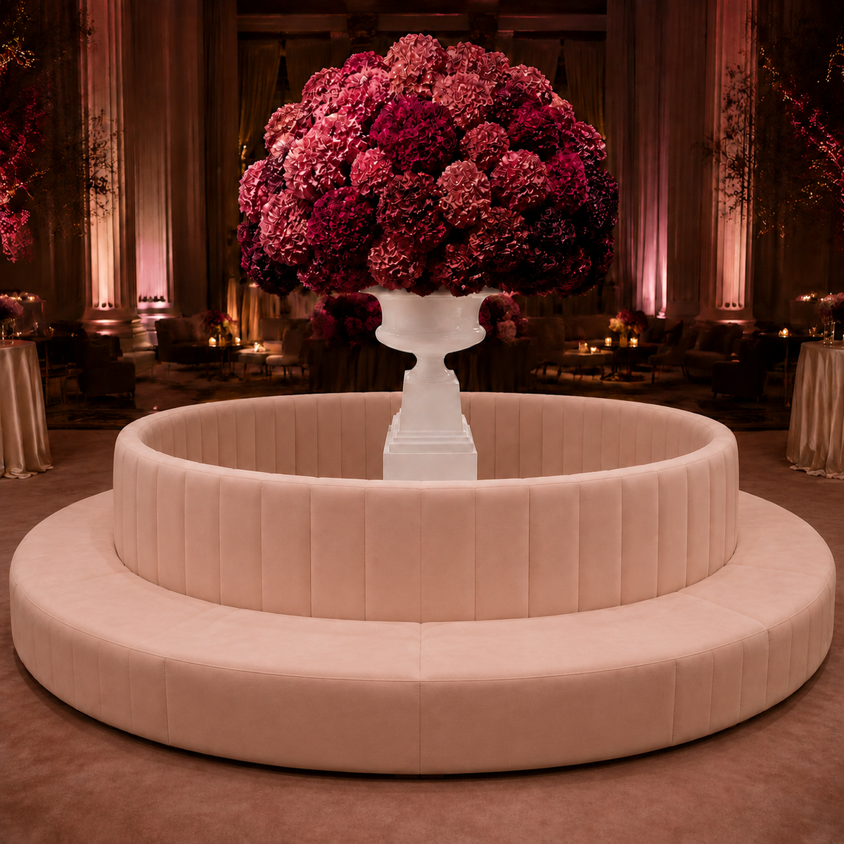 Rune Modern Fiberglass Display Pedestal Column