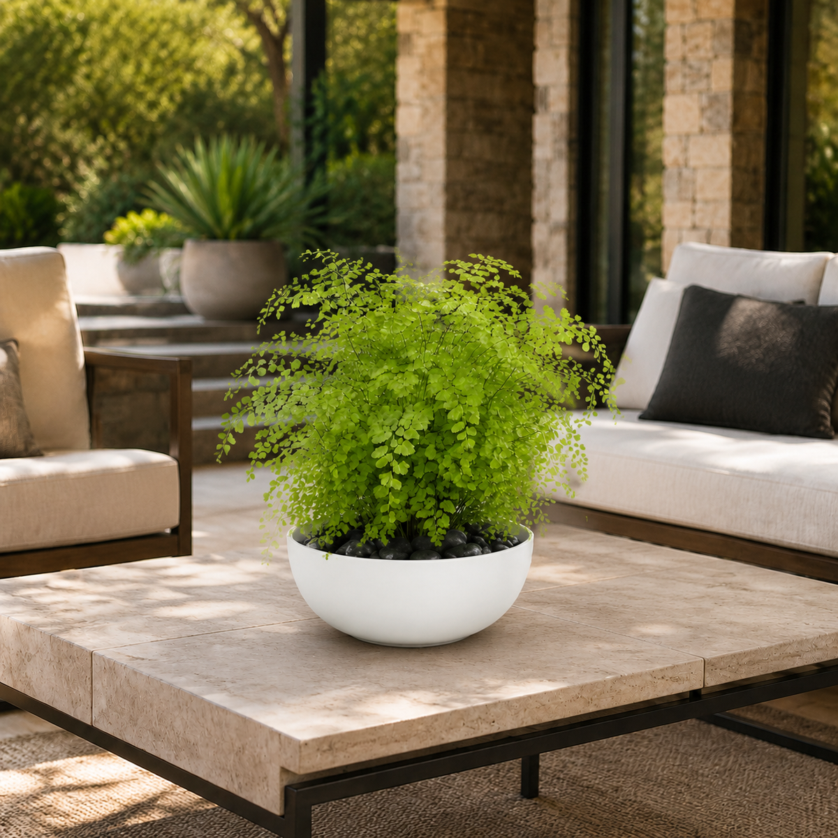 Ellis Dolomite Bowl in Matte White