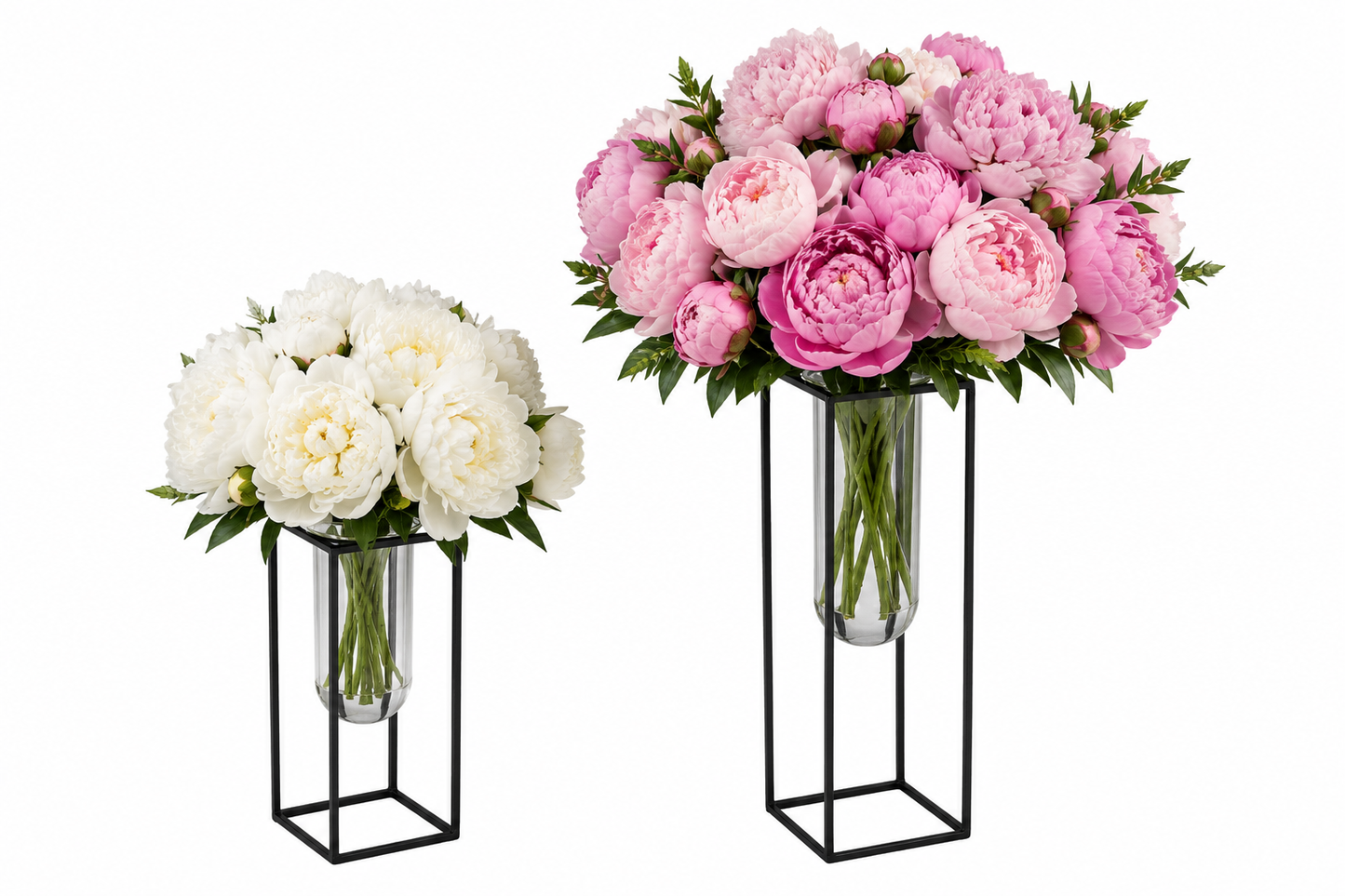 Wexler Coated Finish Square Metal Vase