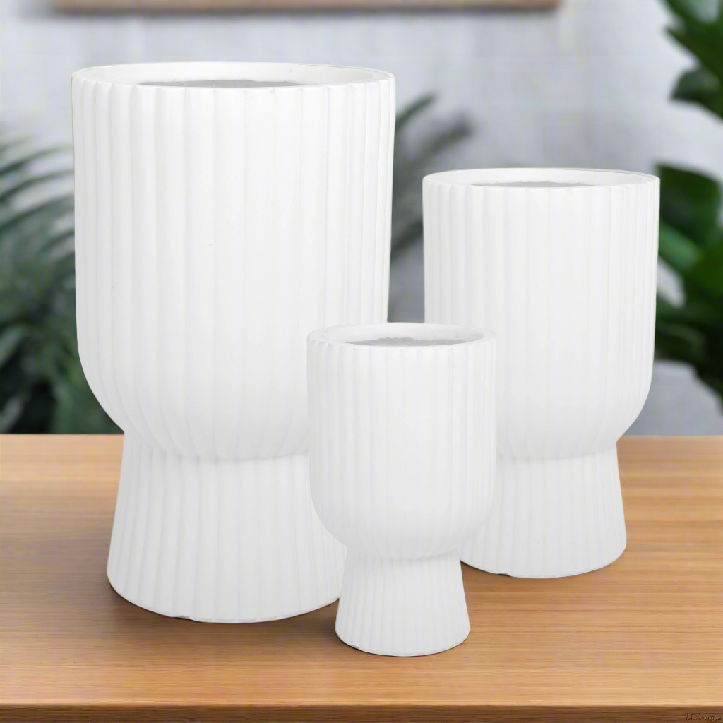 Yannis Fiberclay Planter Set (Set of 3)