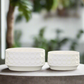 Yvessa Dotted Oval Ceramic Planter Set (Set of 2)