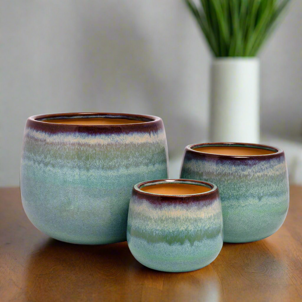 Maribel Ceramic Planter Set – Multicolor (Set of 3)