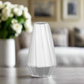 Elizabethe Ceramic Round Vase with Diagonal Ridges