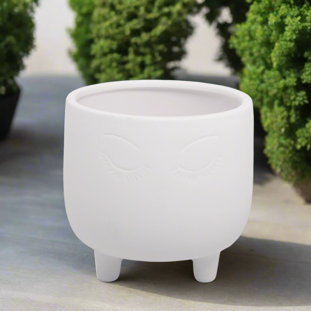 Zelda Ceramic Footed Round Pot