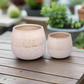 Arvell White Ceramic Pot Set (Set of 2)