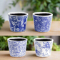 Celestique Ceramic Abstract Pot (Set of 4)