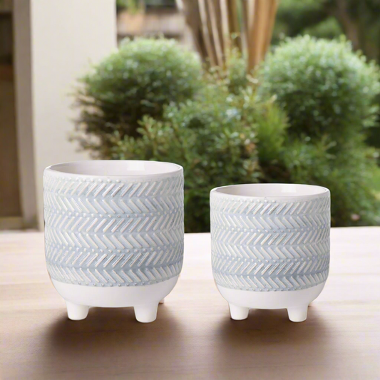 Veyric Geometric Tripod Planter Set (Set of 2)