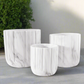 Davina Ceramic Round Planter Set (Set of 3)
