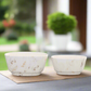 Rosven White Marble Oval Pot Set (Set of 2)