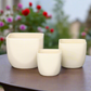 Arama Ceramic Round Planter Set (Set of 3)