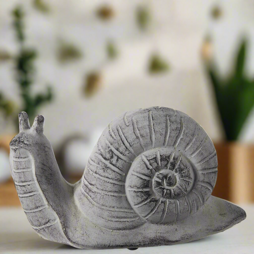 Mariam Cement Snail Figurine