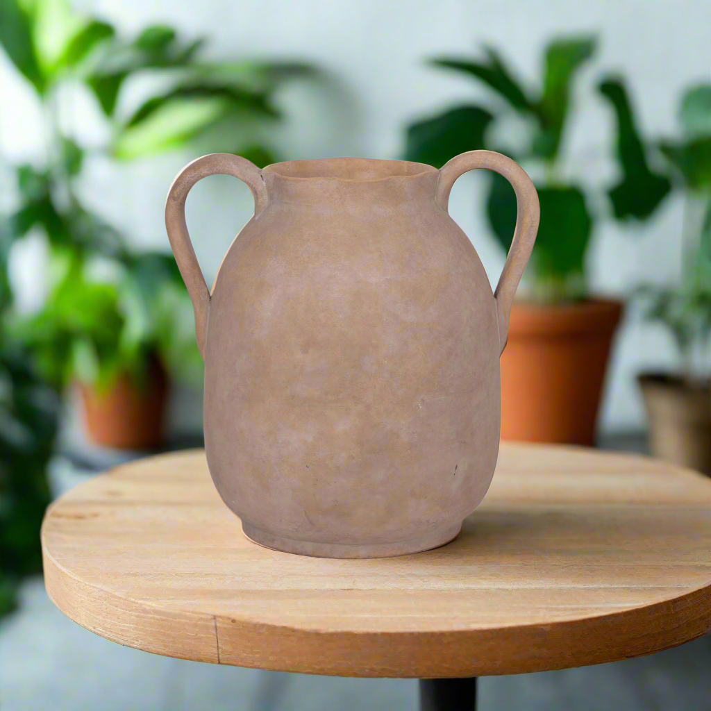 Edie Stoneware Vase with Handle