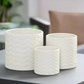 Alene Ceramic Round Planter Set (Set of 3)