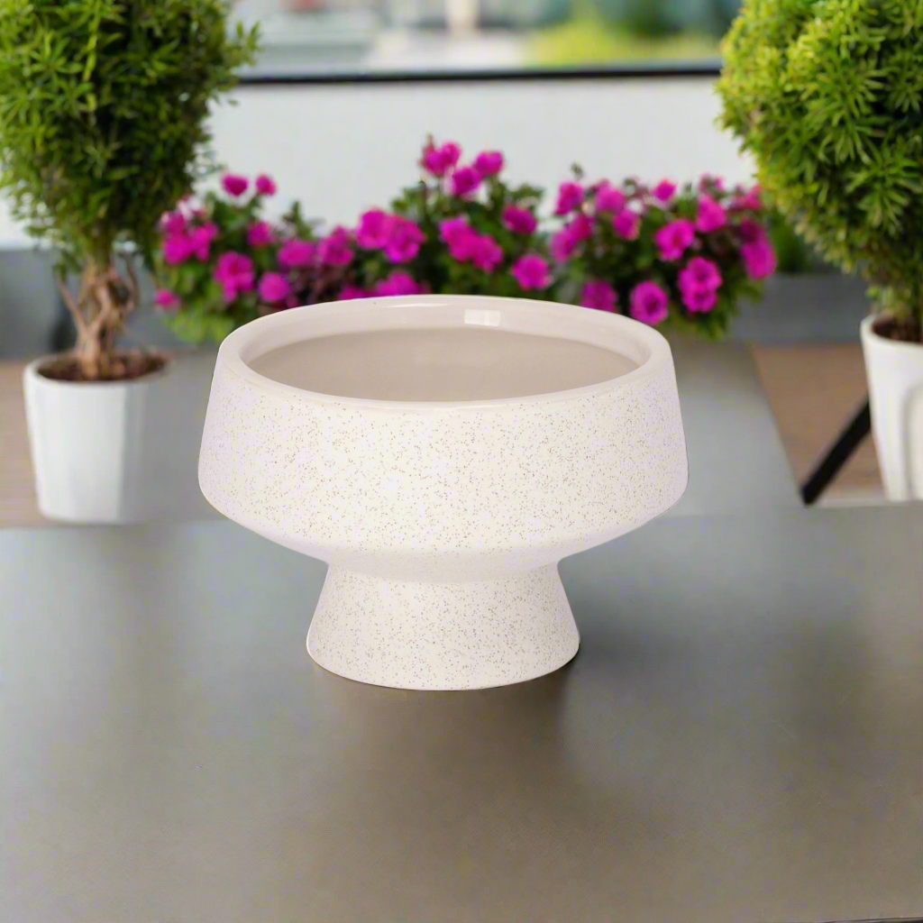 Cora Ceramic Footed Bowl