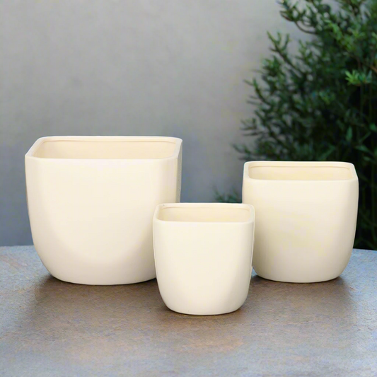 Arama Ceramic Round Planter Set (Set of 3)