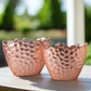 Veylan Rose Gold Oval Ceramic Planter Set (Set of 2)