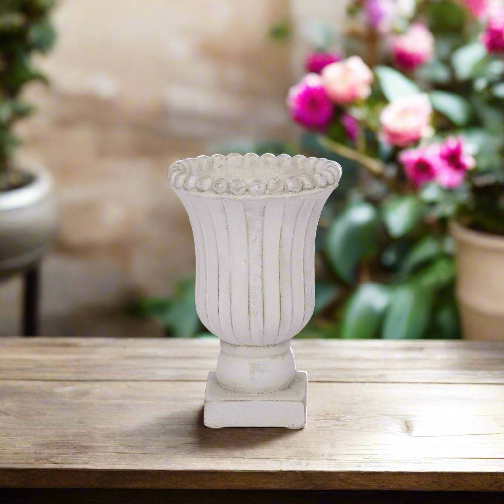 Lenora Cement Urn Planter