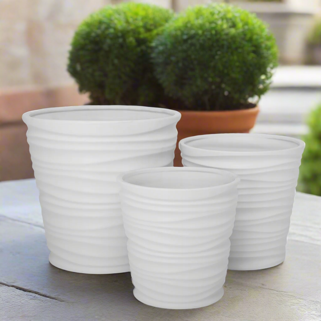 Lazven Embossed Vector Planter Set (Set of 3)