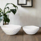 Elara Gloss White Ceramic Pot Set (Set of 2)