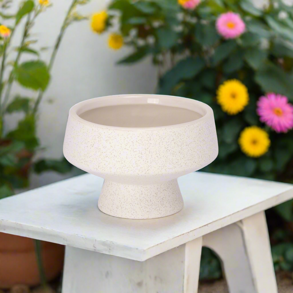 Cora Ceramic Footed Bowl