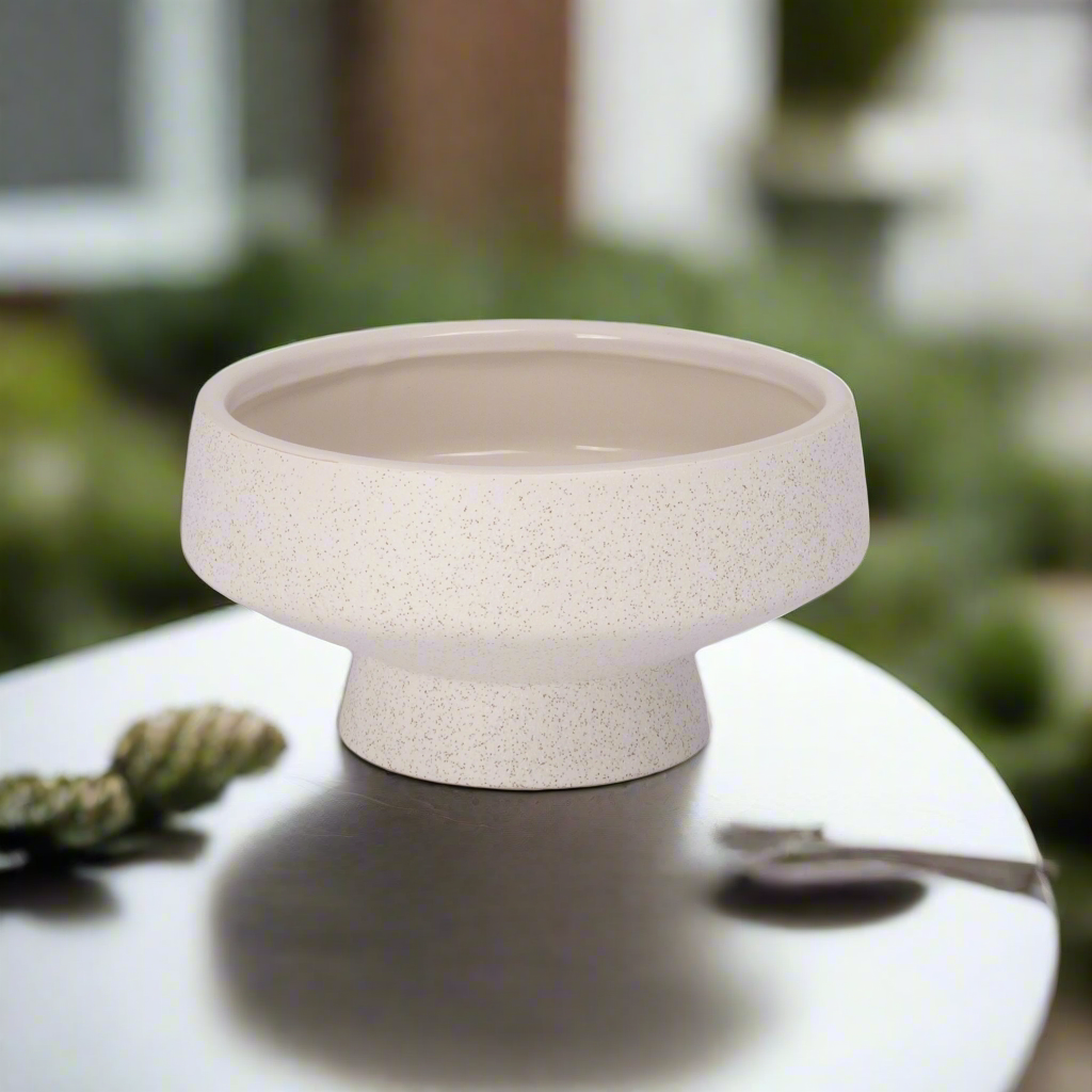 Cora Ceramic Footed Bowl