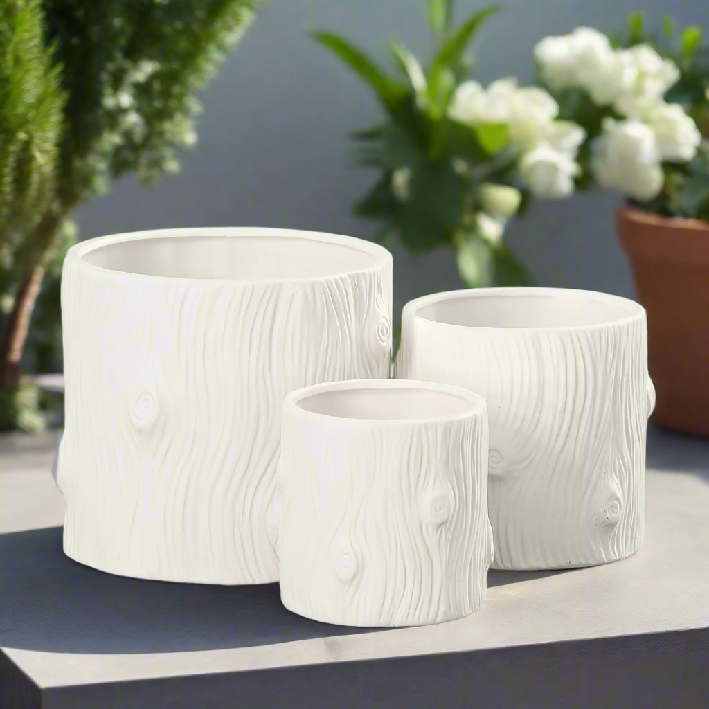 Danica Ceramic Round Planter Set (Set of 3)