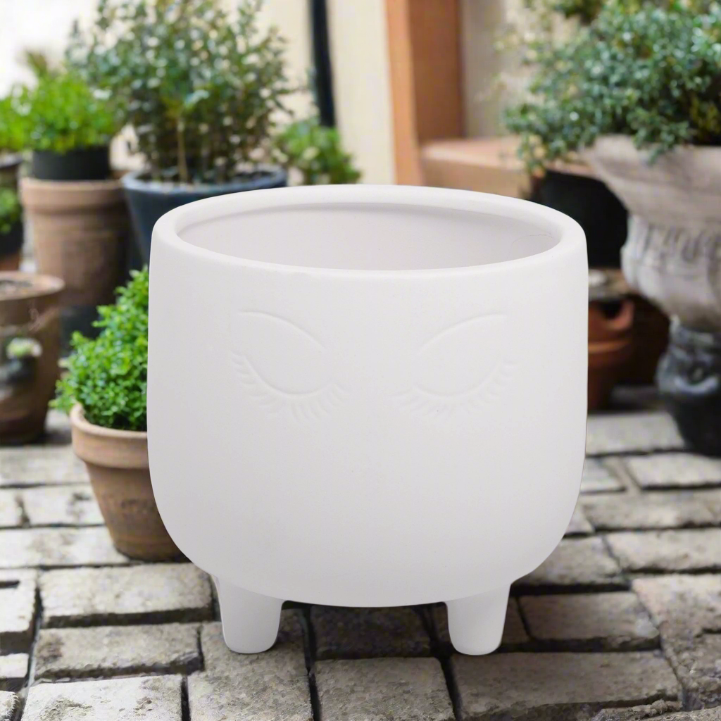Zelda Ceramic Footed Round Pot
