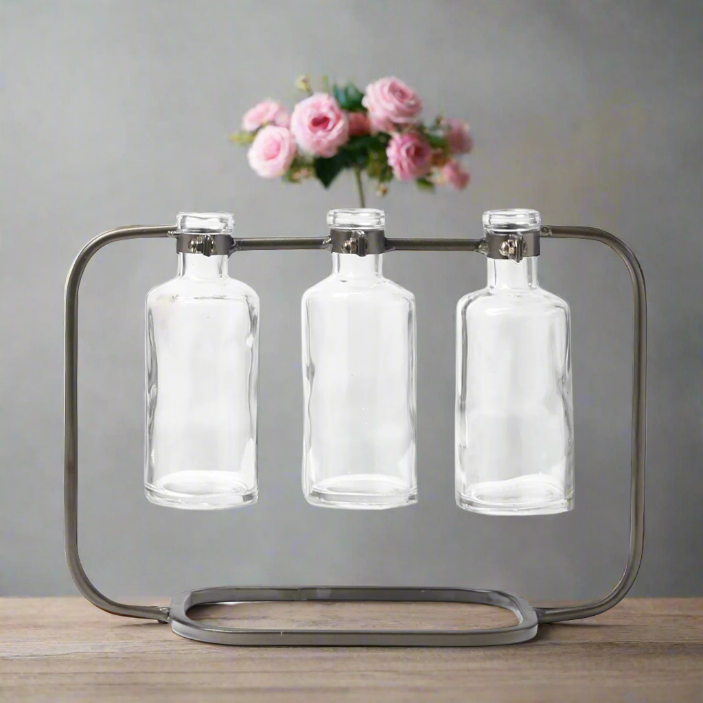 Edith Metal Clustered Hanging Bud Vase