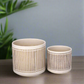 Kessler Ribbed Planter Set (Set of 2)