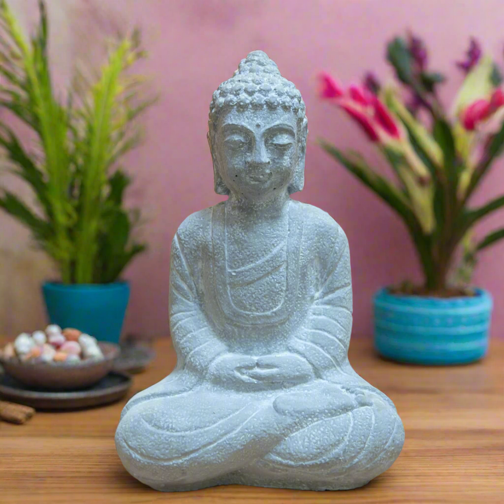 Lorraine Cement Buddha Figurine