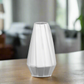 Elizabethe Ceramic Round Vase with Diagonal Ridges