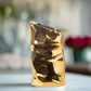 Cambri Ceramic Vase with Embossed Wave Abstract Design