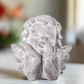 Cher-Lee Cement Cherubin Bust Figurine with Head Resting on Hand