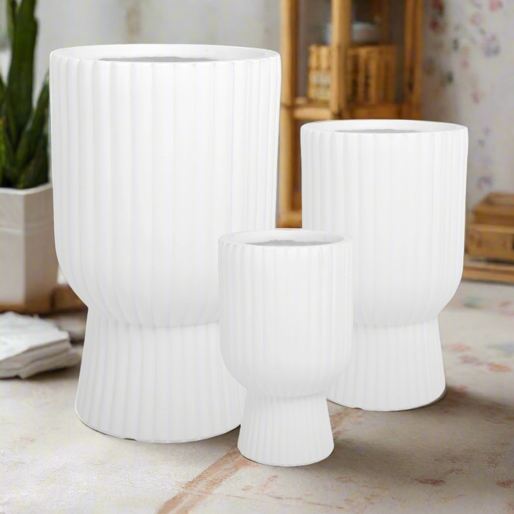 Yannis Fiberclay Planter Set (Set of 3)