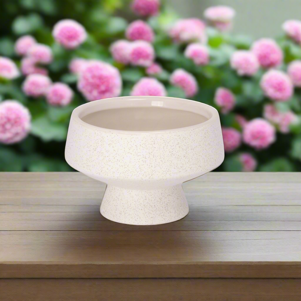 Cora Ceramic Footed Bowl