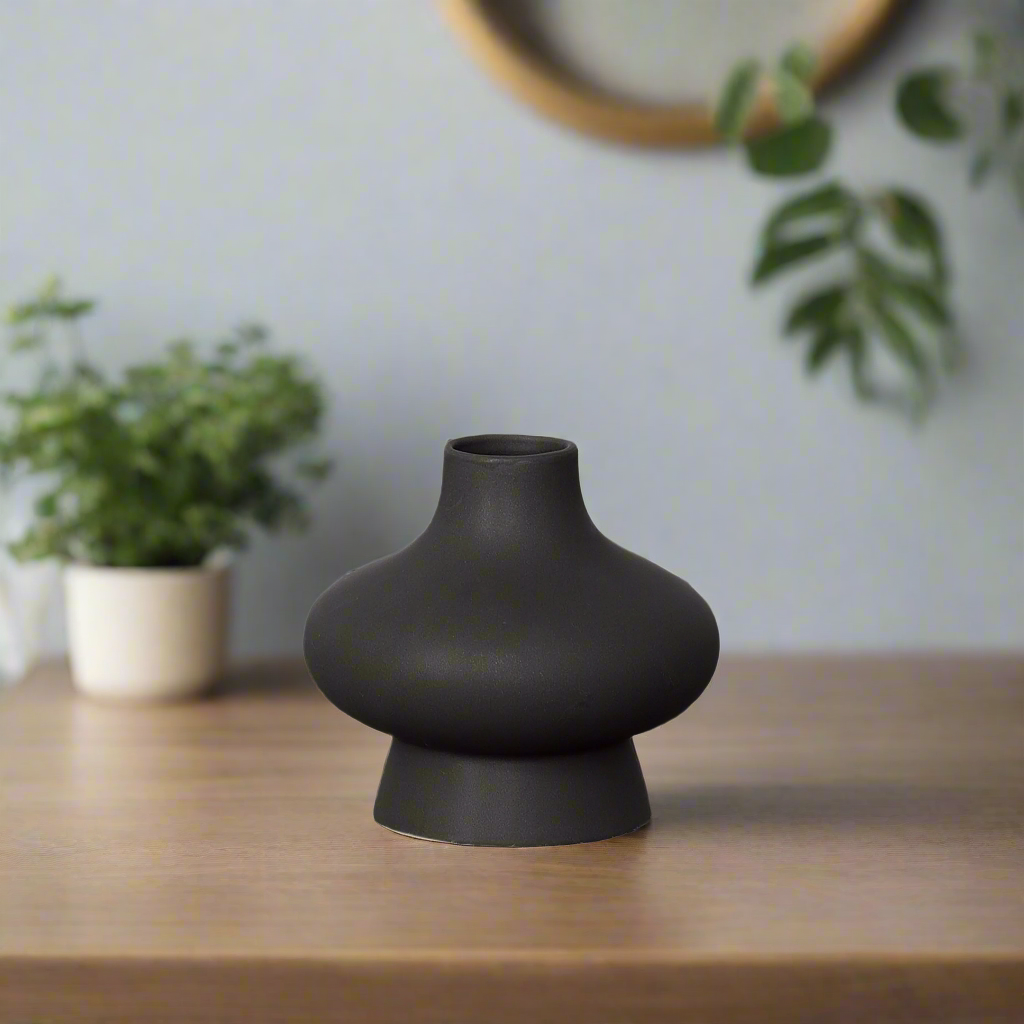 Ivy Ceramic Bellied Vase