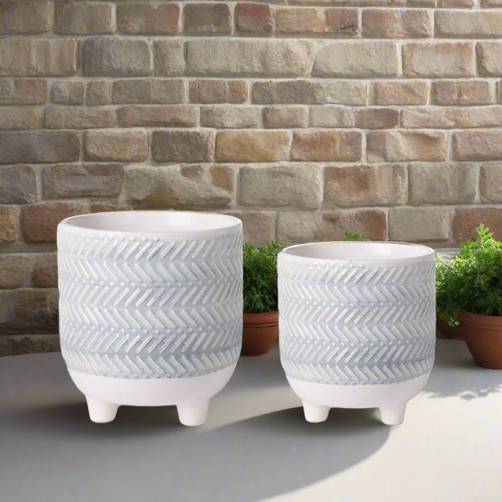 Veyric Geometric Tripod Planter Set (Set of 2)