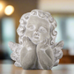 Cher-Lee Cement Cherubin Bust Figurine with Head Resting on Hand