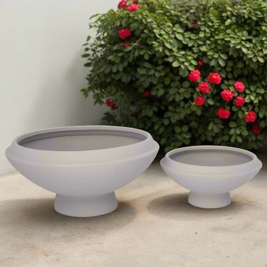 Ceyvon Terracotta Round Planter Set (Set of 2)